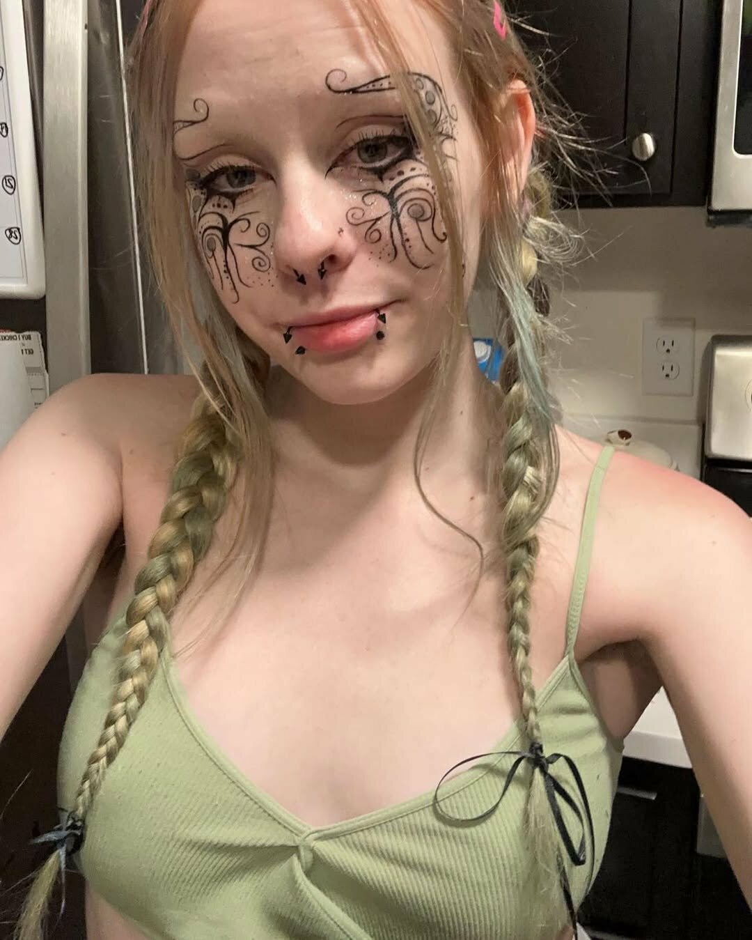 emo pierced school girl — 10