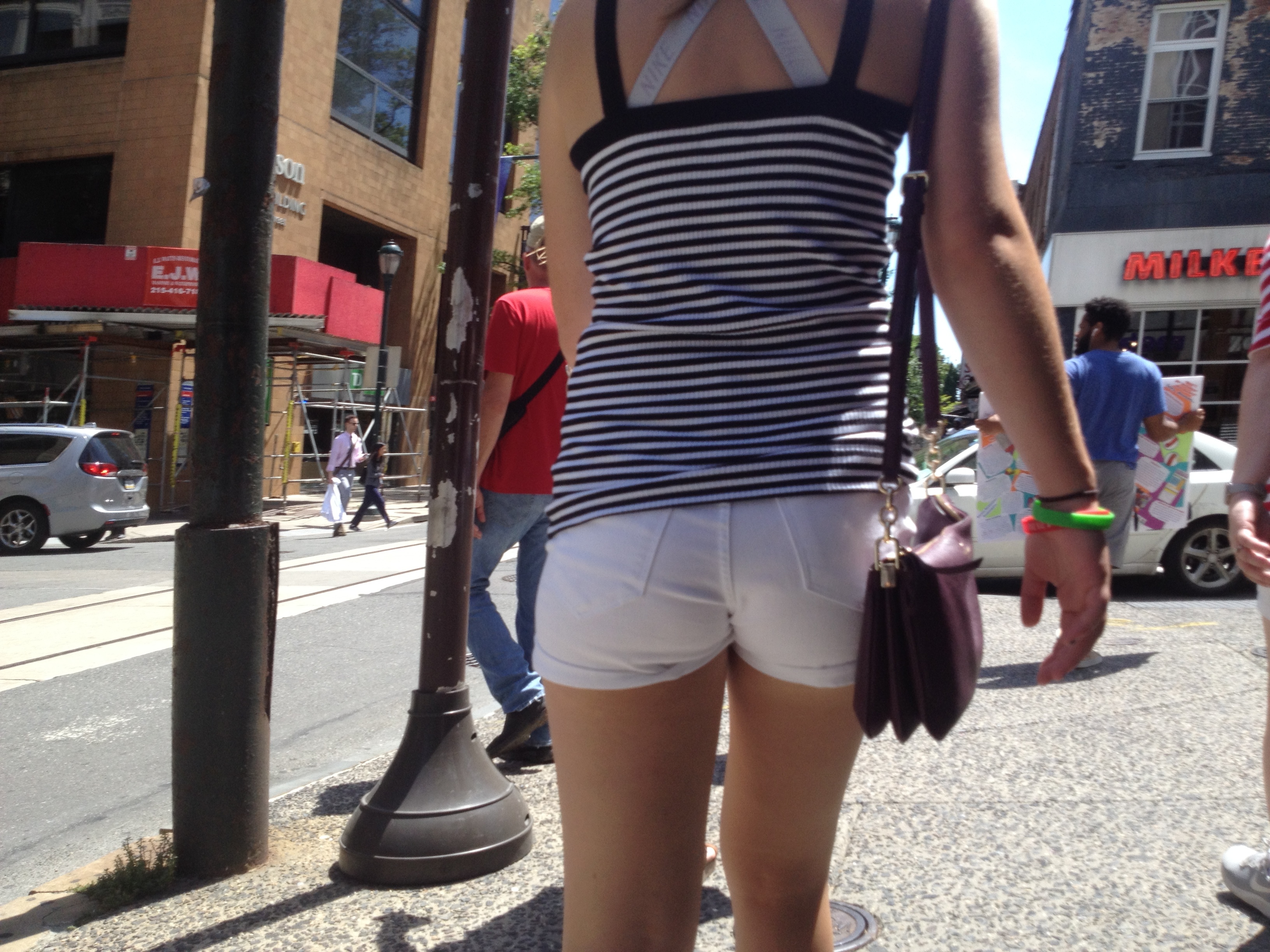 Candid Teen VPL in the City — 36