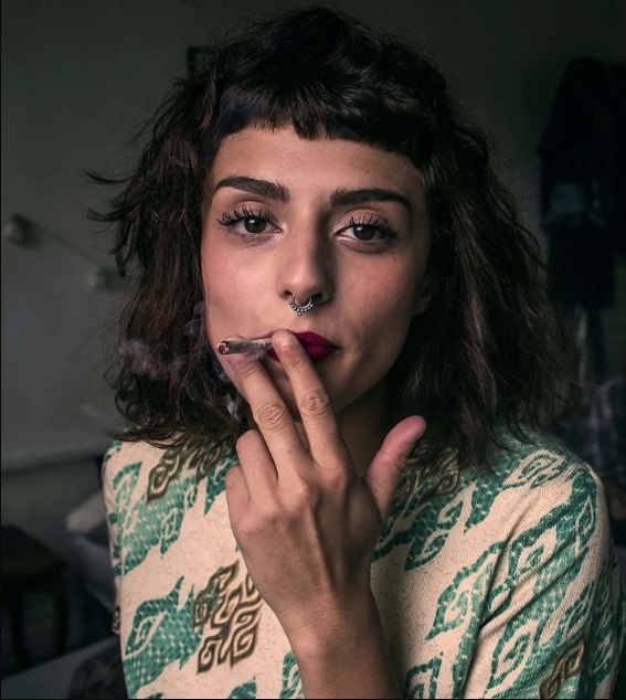 #2 Women With Bangs Smoking Cigarettes !!!! — 41