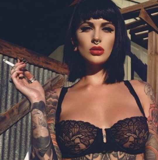 #2 Women With Bangs Smoking Cigarettes !!!! — 39