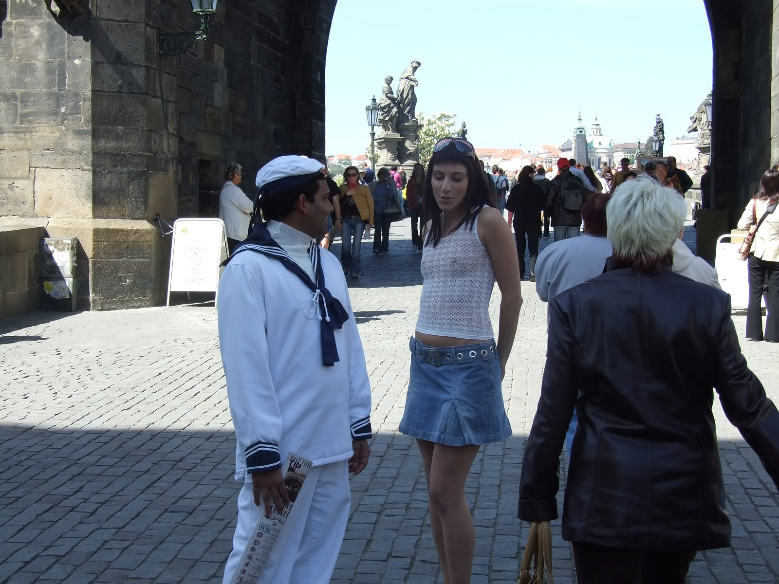 strangers flashing joining touching strangers — 23