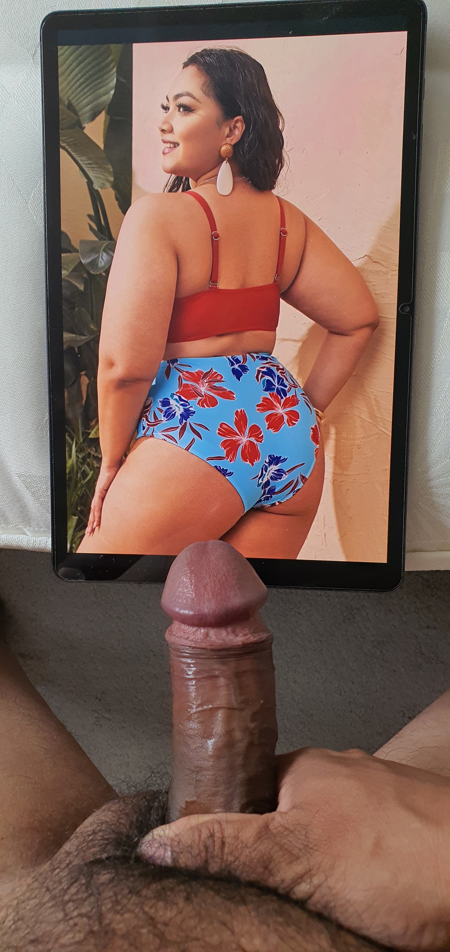 Cock tribute to curvy plus size lingerie model by — 49