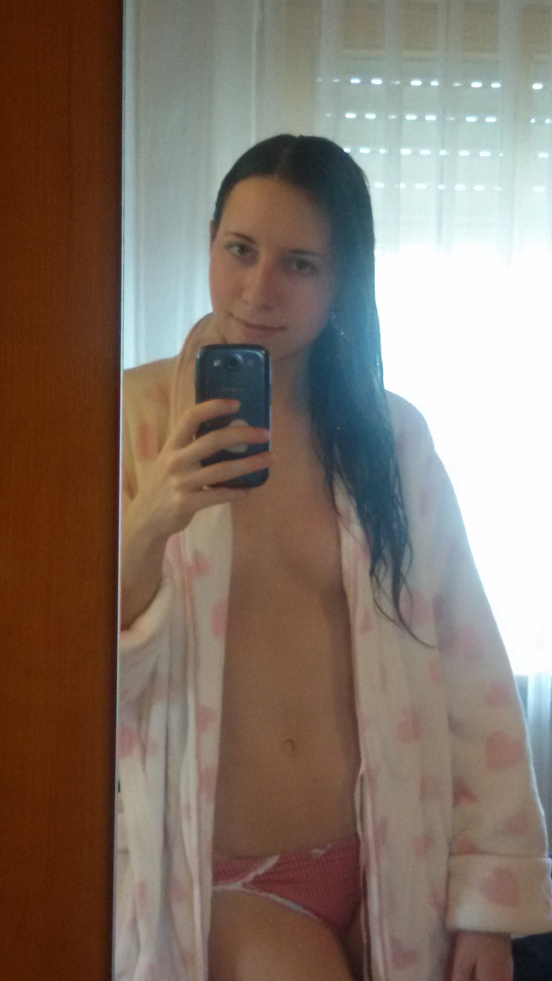German teacher Malin posing — 54