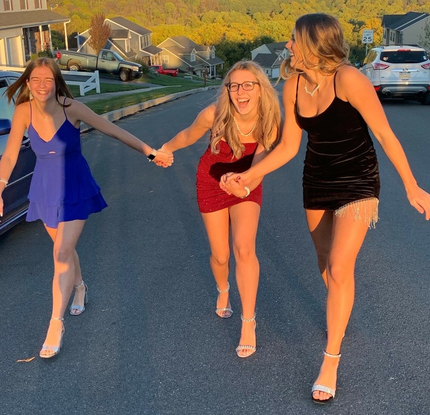 Teens holding hands — 51