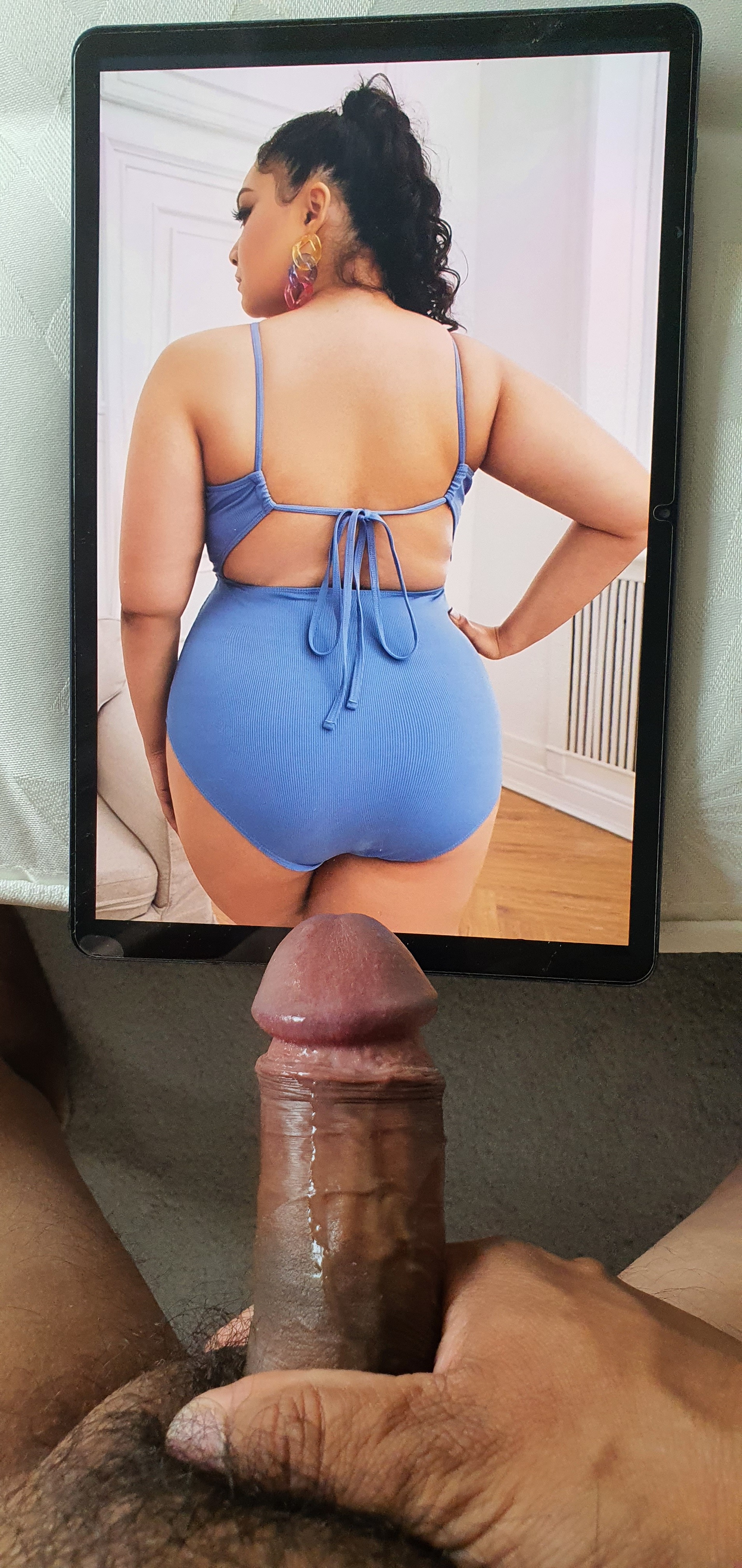 Cock tribute to curvy plus size lingerie model by — 18