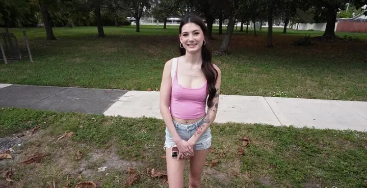 Sophie sold her bra and showed her tits to the boys in a white van, eventually engaging in sex on the bus as it drove through Miami. — 7